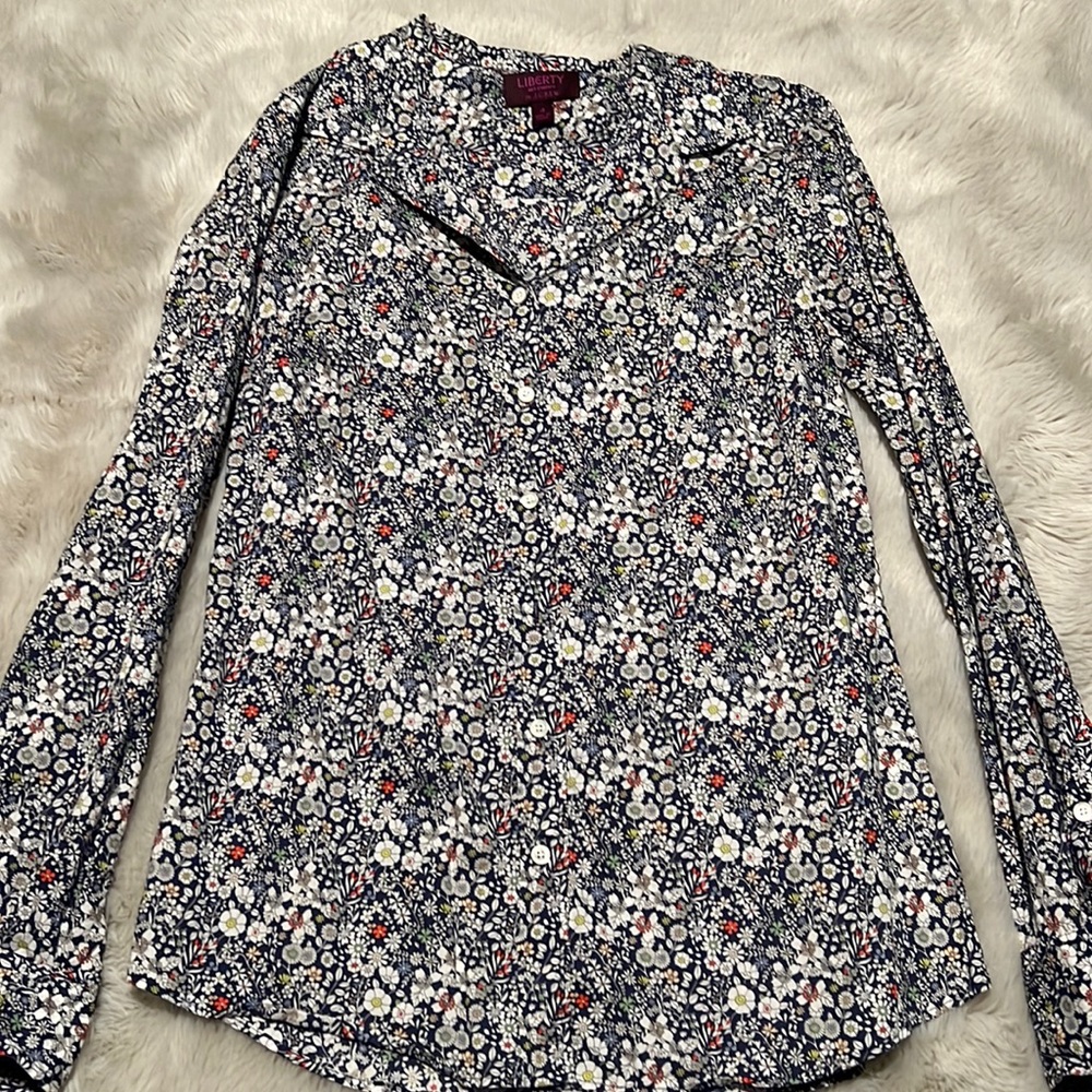 EXCELLENT barely worn Liberty print shirt for JCrew